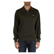 Klassieke pasvorm katoenen sweatshirt met voorlogo patch Lacoste , Gre...