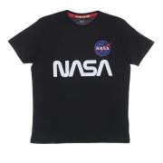 Nasa Reflecterend T-shirt Blauw Alpha Industries , Blue , Heren