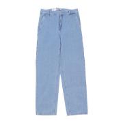 Blauwe Steen Gebleekte Straight Dames Jeans Carhartt Wip , Blue , Dame...