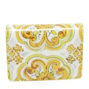 Pre-owned Leather wallets Dolce & Gabbana Pre-owned , Yellow , Dames