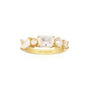 Vergulde Zirkoonring Sif Jakobs Jewellery , Yellow , Dames