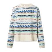 Elegante Crewneck Gebreide Trui Nué Notes , Multicolor , Dames