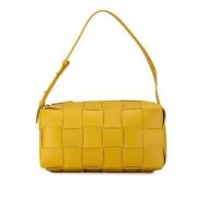 Pre-owned Leather shoulder-bags Bottega Veneta Vintage , Yellow , Dame...