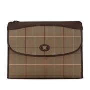 Pre-owned Canvas clutches Burberry Vintage , Brown , Dames