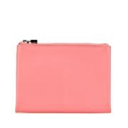 Pre-owned Leather pouches Hermès Vintage , Pink , Dames