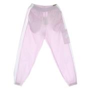 Regal Roze/Wit Geweven Trainingsbroek Nike , Pink , Dames