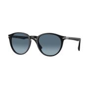 Elegante zonnebril van hoogwaardig acetaat Persol , Black , Unisex