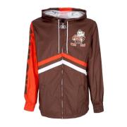 Cleveland Browns Windbreaker Full Zip Mitchell & Ness , Brown , Heren