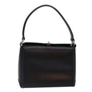 Pre-owned Leather handbags Gucci Vintage , Black , Dames