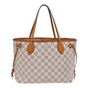 Pre-owned Canvas totes Louis Vuitton Vintage , White , Dames