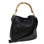 Pre-owned Leather gucci-bags Gucci Vintage , Black , Dames