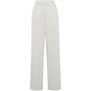 Rechte Beige Broek Brunello Cucinelli , Beige , Dames