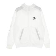 Sportswear Zip Hoodie Air Hoodie Wit/Zwart Nike , White , Heren