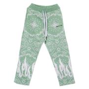 Bandana Print Lichtgewicht Trainingsbroek Groen Vision OF Super , Gree...