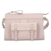 Leather shoulder-bags Chloé , Beige , Dames