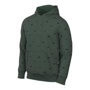 Allover Print Pullover Hoodie voor heren Nike , Green , Heren