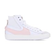 Hoge Sneakers Wit/Roze Jumbo Nike , White , Dames