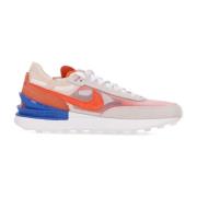 Waffle One Lage Sneakers Wit/Oranje/Rood Nike , Multicolor , Dames