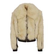 Luxe Faux Fur Shearling Jas Zimmermann , Beige , Dames