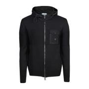 Sportieve Ambra Gebreide Hoodie Pmds , Black , Heren