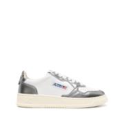 Witte Leren Sneakers voor Vrouwen Autry , Multicolor , Dames