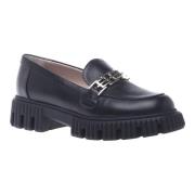 Loafers in black leather Baldinini , Black , Dames