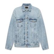 Spijkerjack met vintage-effect Balenciaga , Blue , Heren