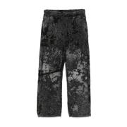 Wijde Zwarte Broek P-Martis-Show Diesel , Black , Heren