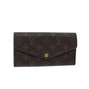 Pre-owned Coated canvas wallets Louis Vuitton Vintage , Brown , Dames