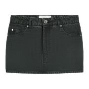 Denim rok Ami Paris , Black , Dames