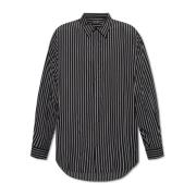 Shirt met Streepjespatroon Balenciaga , Black , Heren