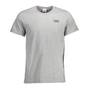 Grijs Katoenen Heren T-shirt Tommy Hilfiger , Gray , Heren