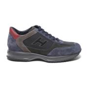 Blauwe Interactieve Sneakers voor Mannen Hogan , Blue , Heren