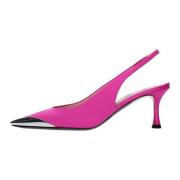 Met hak Fuchsia N21 , Pink , Dames