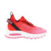 Levendige Leren Sneakers Dsquared2 , Pink , Dames