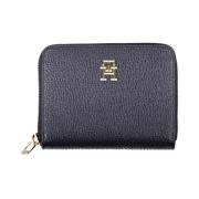 Blauwe Portemonnee met Logodetail Tommy Hilfiger , Blue , Dames