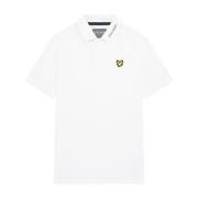 Tech Kraag Logo Polo Shirt Lyle & Scott , White , Heren