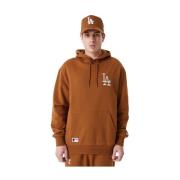 LA Dodgers League Essential Hoodie New Era , Brown , Heren