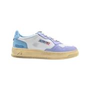 Vintage Lage Sneakers Wit/Lavendel/Blauw Autry , Multicolor , Dames