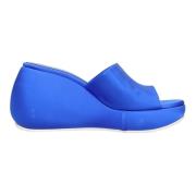 Met Hak Blauw Casadei , Blue , Dames