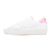 Glitter Sneakers Katy Leather Sun68 , White , Dames