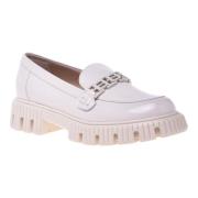 Loafers in vanilla naplak Baldinini , Beige , Dames