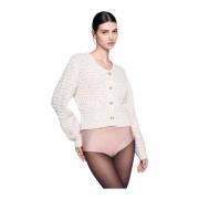 Gebreide crop cardigan Silvian Heach , Beige , Dames