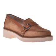 Loafers in leather and suede Baldinini , Brown , Dames