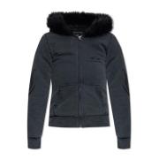 Faux Fur Sweatshirt Balenciaga , Black , Dames