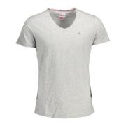 Grijs Heren T-shirt Stijlvol Comfort Tommy Hilfiger , Gray , Heren