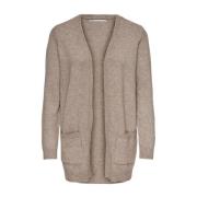 Beige Open Cardigan Cardigan Only , Beige , Dames