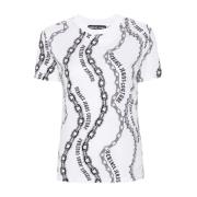 Stijlvol Wit T-shirt voor Vrouwen Versace Jeans Couture , White , Dame...