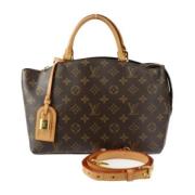 Pre-owned Canvas handbags Louis Vuitton Vintage , Brown , Dames