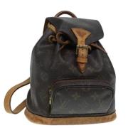 Pre-owned Canvas backpacks Louis Vuitton Vintage , Brown , Dames